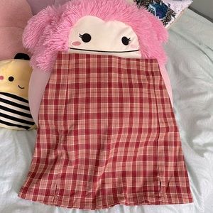Brandy Melville J. Galt Plaid Mini Skirt